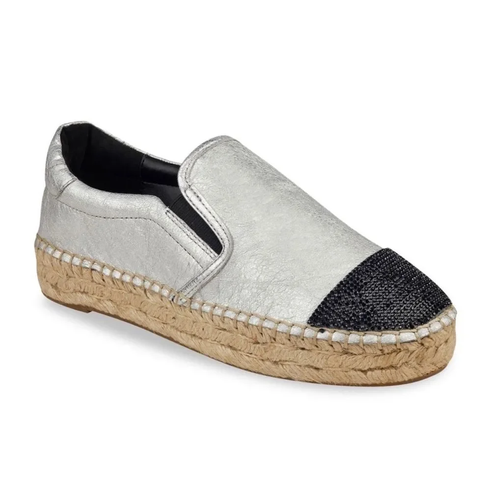 Kendall + Kylie Joss Espadrile Sille Leather Espadrilles. 10 NWT & original box